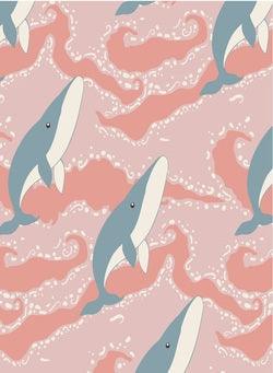 Kickee Pants Baby Rose Splashing Whales | Baby Riddle