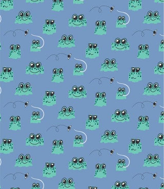 Kickee Pants Dream Blue Bespeckled Frogs | Baby Riddle