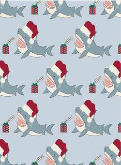 Kickee Pants Illusion Blue Holiday Sharks | Baby Riddle