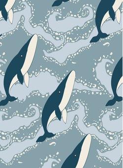 Kickee Pants Stormy Sea Splashing Whales | Baby Riddle