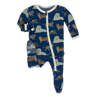 Kickee Pants Flag Blue Big Cats | Baby Riddle