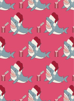 Kickee Pants Winter Rose Holiday Sharks