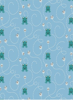 Kickee Pants Seaside Blue Frogs & Flies