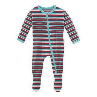 Kickee Pants Christmas Stripe - WCA22 | Baby Riddle