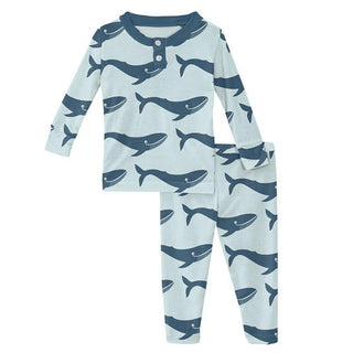 Kickee Pants Fresh Air Blue Whales | Baby Riddle