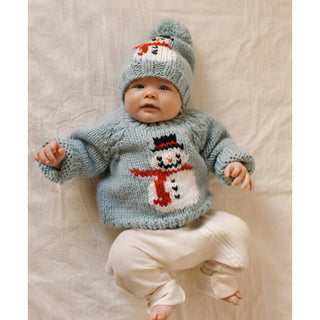 Frosty Snowman Surf Blue Beanie Hat Baby & Toddler Hats