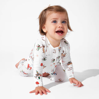 Bamboo Convertible Footie Romper - Santa's Workshop Baby & Toddler Sleepwear