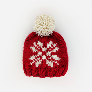 Snowflake Red Beanie Hat Baby & Toddler Hats