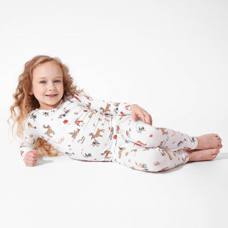 Bamboo Long Sleeve Pajama Set - Santa's Workshop Bellabu Bear