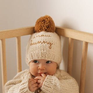 Snow Bunny Pecan Beanie Hat Baby & Toddler Hats