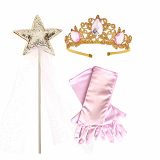 Raven Princess Crown and Wand Set  - Pink & Gold