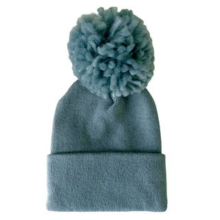 Baby's First Hat - Sky Blue Pom