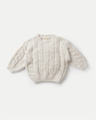 Boxy Cable Sweater - Fuzzy comfywear 7AMEnfant