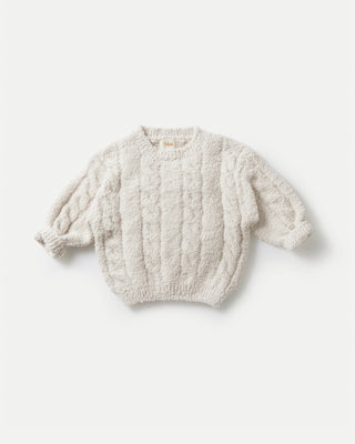 Boxy Cable Sweater - Fuzzy comfywear 7AMEnfant