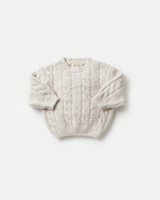 Boxy Cable Sweater - Fuzzy comfywear Baby & Toddler Outerwear