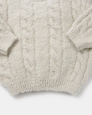 Boxy Cable Sweater - Fuzzy comfywear 7AMEnfant