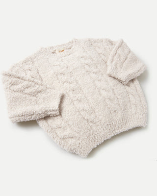 Boxy Cable Sweater - Fuzzy comfywear 7AMEnfant