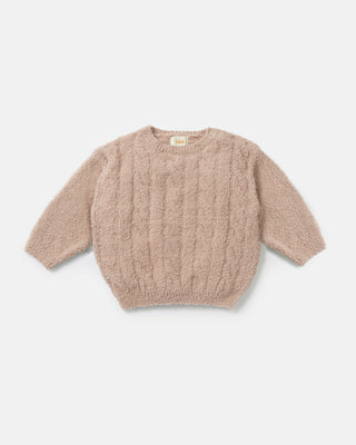 Boxy Cable Sweater - Fuzzy comfywear 7AMEnfant