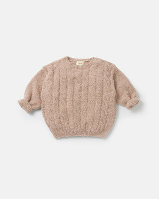 Boxy Cable Sweater - Fuzzy comfywear Baby & Toddler Outerwear