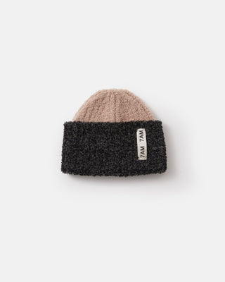 2-Tone Ribbed Beanie - Fuzzy Baby & Toddler Hats 7AMEnfant