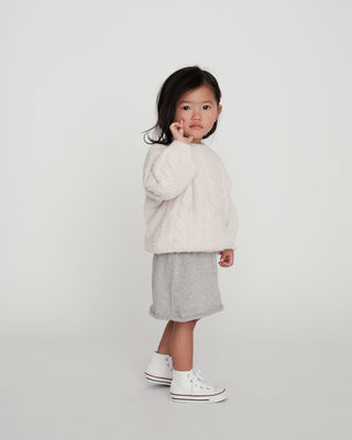 Boxy Cable Sweater - Fuzzy comfywear Baby & Toddler Outerwear