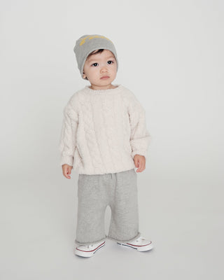 Boxy Cable Sweater - Fuzzy comfywear Baby & Toddler Outerwear