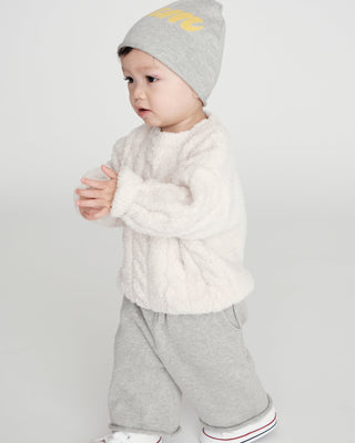 Boxy Cable Sweater - Fuzzy comfywear 7AMEnfant