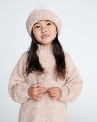 2-Tone Ribbed Beanie - Fuzzy Baby & Toddler Hats 7AMEnfant