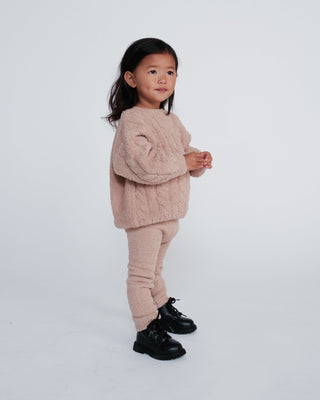 Boxy Cable Sweater - Fuzzy comfywear Baby & Toddler Outerwear