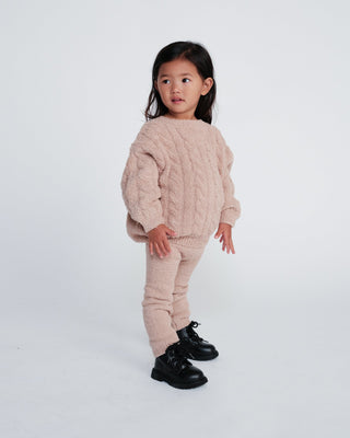 Boxy Cable Sweater - Fuzzy comfywear Baby & Toddler Outerwear