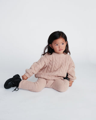 Boxy Cable Sweater - Fuzzy comfywear Baby & Toddler Outerwear