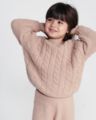 Boxy Cable Sweater - Fuzzy comfywear Baby & Toddler Outerwear