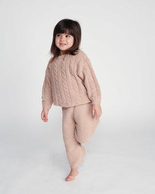 Boxy Cable Sweater - Fuzzy comfywear Baby & Toddler Outerwear