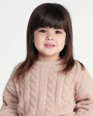 Boxy Cable Sweater - Fuzzy comfywear Baby & Toddler Outerwear