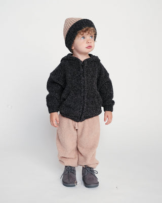 2-Tone Ribbed Beanie - Fuzzy Baby & Toddler Hats 7AMEnfant