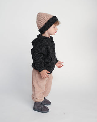 2-Tone Ribbed Beanie - Fuzzy Baby & Toddler Hats 7AMEnfant