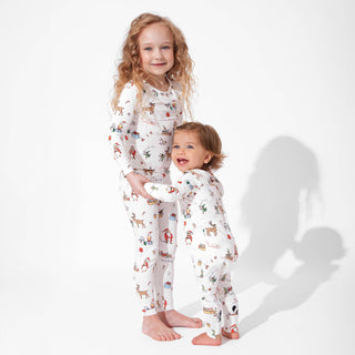 Bamboo Convertible Footie Romper - Santa's Workshop Baby & Toddler Sleepwear