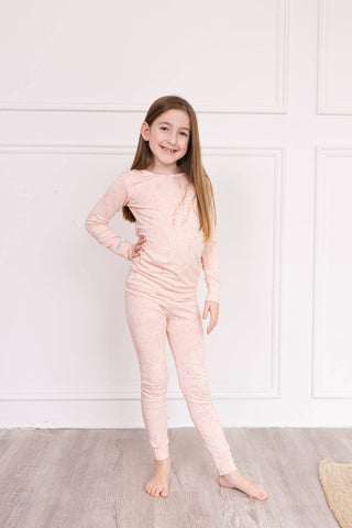 Bamboo Long Sleeve Pajama Set - Pink Salvation Garden