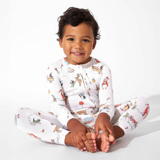 Bamboo Convertible Footie Romper - Santa's Workshop Baby & Toddler Sleepwear