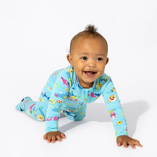 Bamboo Convertible Footie Romper - Baby Shark Bellabu Bear