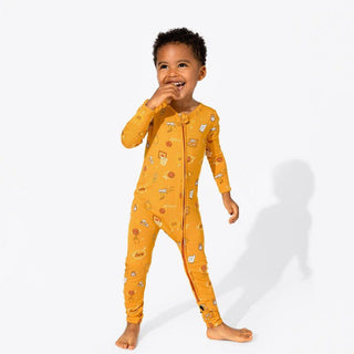 Bamboo Convertible Footie Romper - Basketball Baby & Toddler Sleepwear