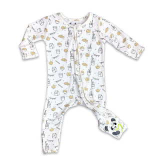 Bellabu Bear Convertible Footie Romper - Milk and Cookies | Cozy Sleepies provide warmth and snugness for better sleep.