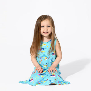 Girl's Bamboo Sleeveless Dress - Baby Shark Bellabu Bear