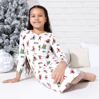 Bamboo Long Sleeve Dress - The Elf on the Shelf Bellabu Bear