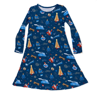 Bamboo Long Sleeve Dress - The Polar Express Baby & Toddler Dresses