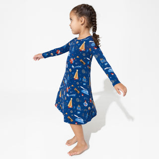 Bellabu Bear Long Sleeve Dress - The Polar Express