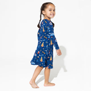 Bellabu Bear Long Sleeve Dress - The Polar Express