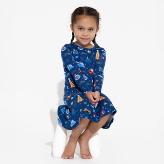 Bellabu Bear Long Sleeve Dress - The Polar Express