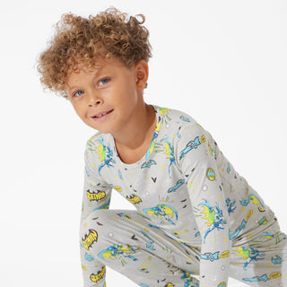 Bellabu Bear Long Sleeve Pajama Set - Batman