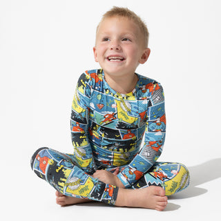 Bamboo Long Sleeve Pajama Set - Justice League Heroes Baby & Toddler Sleepwear